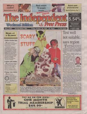 Independent & Free Press (Georgetown, ON), 29 Oct 1999