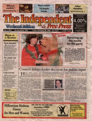 Independent & Free Press (Georgetown, ON), 26 Nov 1999