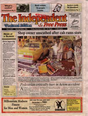 Independent & Free Press (Georgetown, ON), 3 Dec 1999