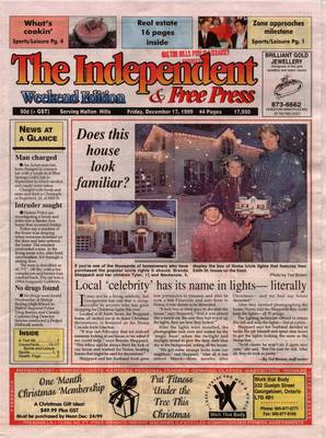 Independent & Free Press (Georgetown, ON), 17 Dec 1999