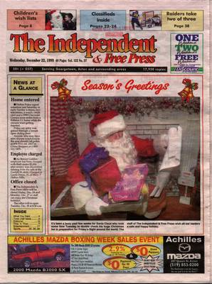 Independent & Free Press (Georgetown, ON), 22 Dec 1999