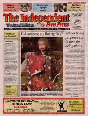 Independent & Free Press (Georgetown, ON), 25 Dec 1999