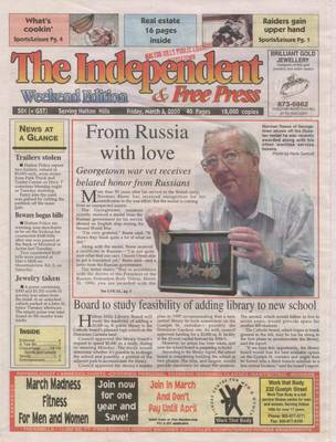 Independent & Free Press (Georgetown, ON), 3 Mar 2000