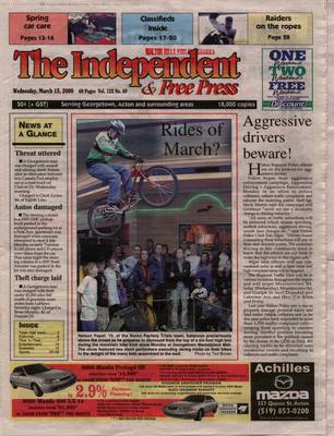 Independent & Free Press (Georgetown, ON), 15 Mar 2000