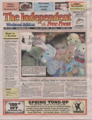 Independent & Free Press (Georgetown, ON), 21 Apr 2000