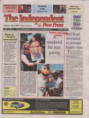 Independent & Free Press (Georgetown, ON), 10 May 2000