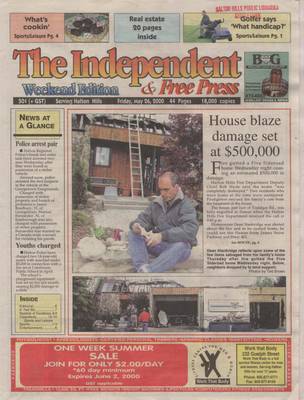 Independent & Free Press (Georgetown, ON), 26 May 2000