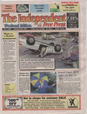 Independent & Free Press (Georgetown, ON), 16 Jun 2000