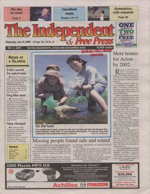 Independent & Free Press (Georgetown, ON), 19 Jul 2000