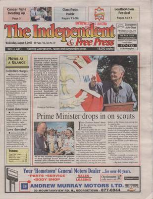 Independent & Free Press (Georgetown, ON), 9 Aug 2000