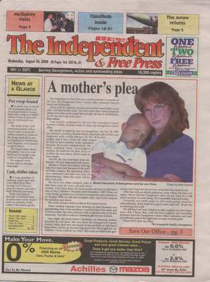 Independent & Free Press (Georgetown, ON), 30 Aug 2000