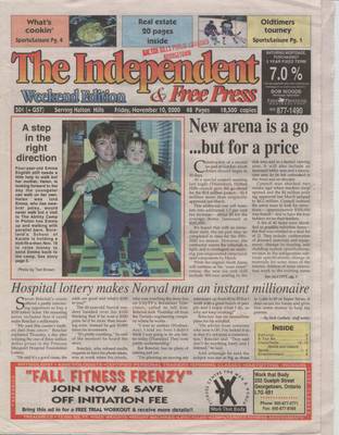 Independent & Free Press (Georgetown, ON), 10 Nov 2000