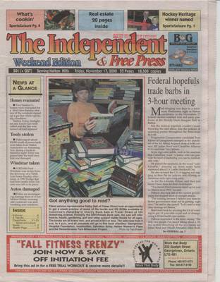 Independent & Free Press (Georgetown, ON), 17 Nov 2000