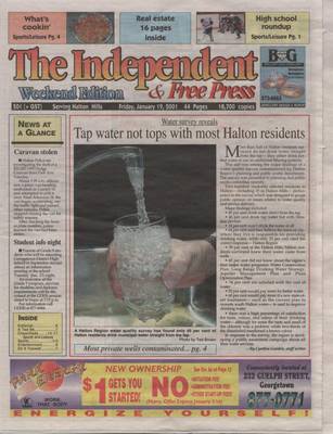 Independent & Free Press (Georgetown, ON), 19 Jan 2001