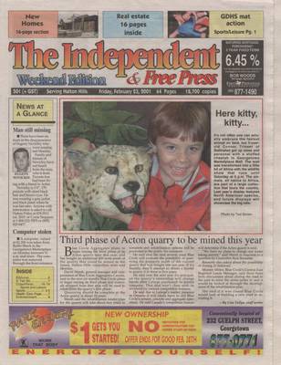 Independent & Free Press (Georgetown, ON), 23 Feb 2001