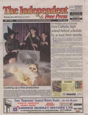 Independent & Free Press (Georgetown, ON), 2 May 2001