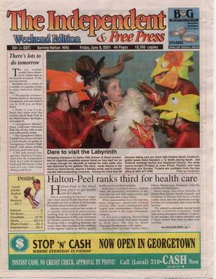 Independent & Free Press (Georgetown, ON), 8 Jun 2001