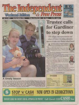 Independent & Free Press (Georgetown, ON), 22 Jun 2001