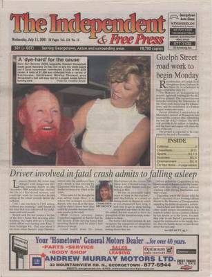 Independent & Free Press (Georgetown, ON), 11 Jul 2001