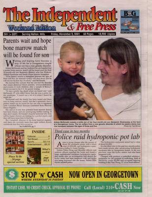 Independent & Free Press (Georgetown, ON), 2 Nov 2001