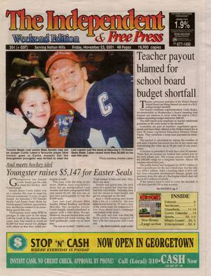 Independent & Free Press (Georgetown, ON), 23 Nov 2001