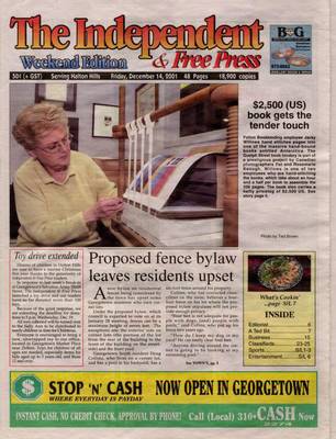 Independent & Free Press (Georgetown, ON), 14 Dec 2001