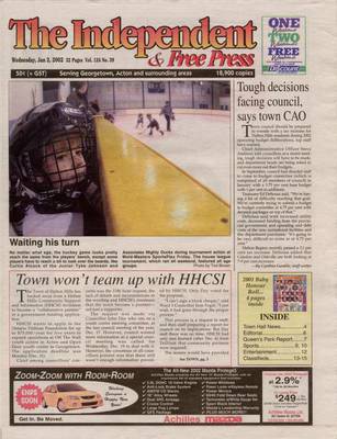 Independent & Free Press (Georgetown, ON), 2 Jan 2002