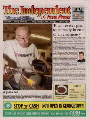 Independent & Free Press (Georgetown, ON), 11 Jan 2002