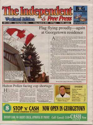 Independent & Free Press (Georgetown, ON), 8 Mar 2002