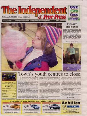 Independent & Free Press (Georgetown, ON), 10 Apr 2002