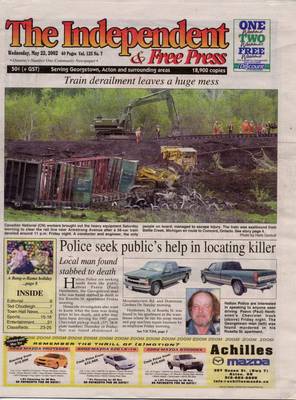 Independent & Free Press (Georgetown, ON), 22 May 2002