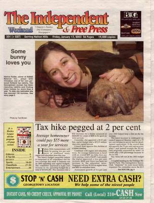 Independent & Free Press (Georgetown, ON), 17 Jan 2003