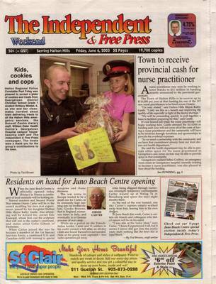 Independent & Free Press (Georgetown, ON), 6 Jun 2003