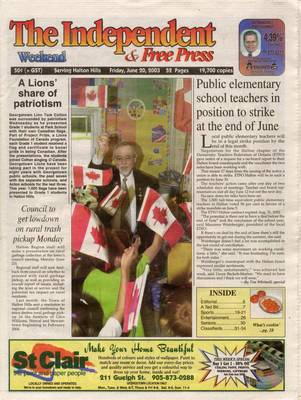 Independent & Free Press (Georgetown, ON), 20 Jun 2003