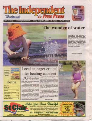 Independent & Free Press (Georgetown, ON), 1 Aug 2003