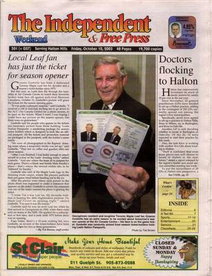 Independent & Free Press (Georgetown, ON), 10 Oct 2003