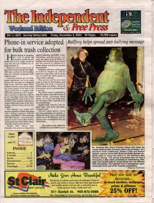 Independent & Free Press (Georgetown, ON), 5 Dec 2003