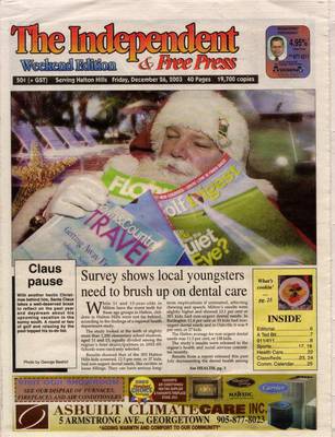 Independent & Free Press (Georgetown, ON), 26 Dec 2003