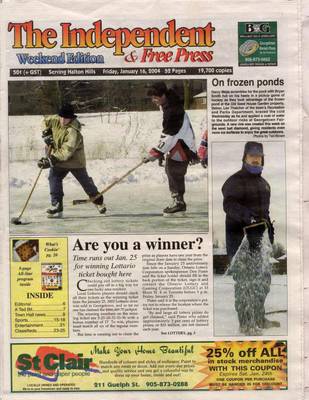 Independent & Free Press (Georgetown, ON), 16 Jan 2004