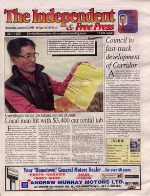 Independent & Free Press (Georgetown, ON), 21 Jan 2004