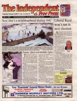 Independent & Free Press (Georgetown, ON), 18 Feb 2004