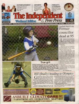 Independent & Free Press (Georgetown, ON), 6 Aug 2004