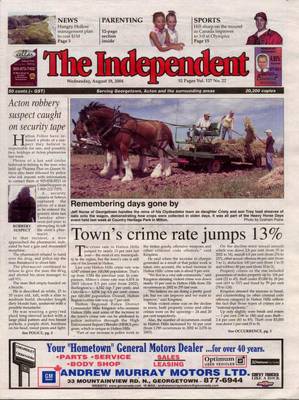 Independent & Free Press (Georgetown, ON), 18 Aug 2004