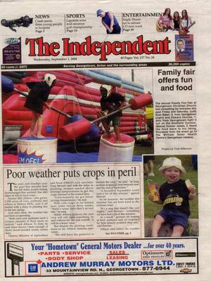 Independent & Free Press (Georgetown, ON), 1 Sep 2004