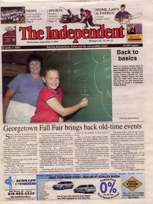 Independent & Free Press (Georgetown, ON), 8 Sep 2004