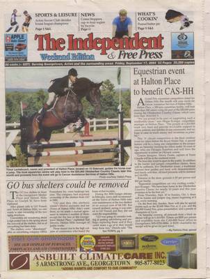 Independent & Free Press (Georgetown, ON), 17 Sep 2004