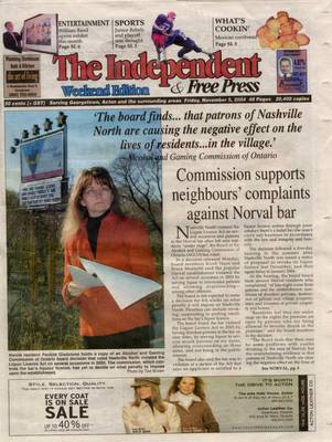 Independent & Free Press (Georgetown, ON), 5 Nov 2004