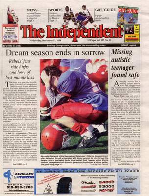 Independent & Free Press (Georgetown, ON), 17 Nov 2004