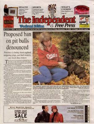 Independent & Free Press (Georgetown, ON), 19 Nov 2004