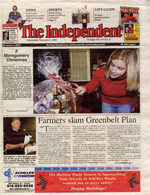 Independent & Free Press (Georgetown, ON), 1 Dec 2004